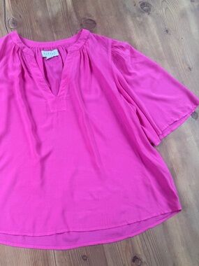 Velvet By Graham & Spencer Hot Pink Blouse